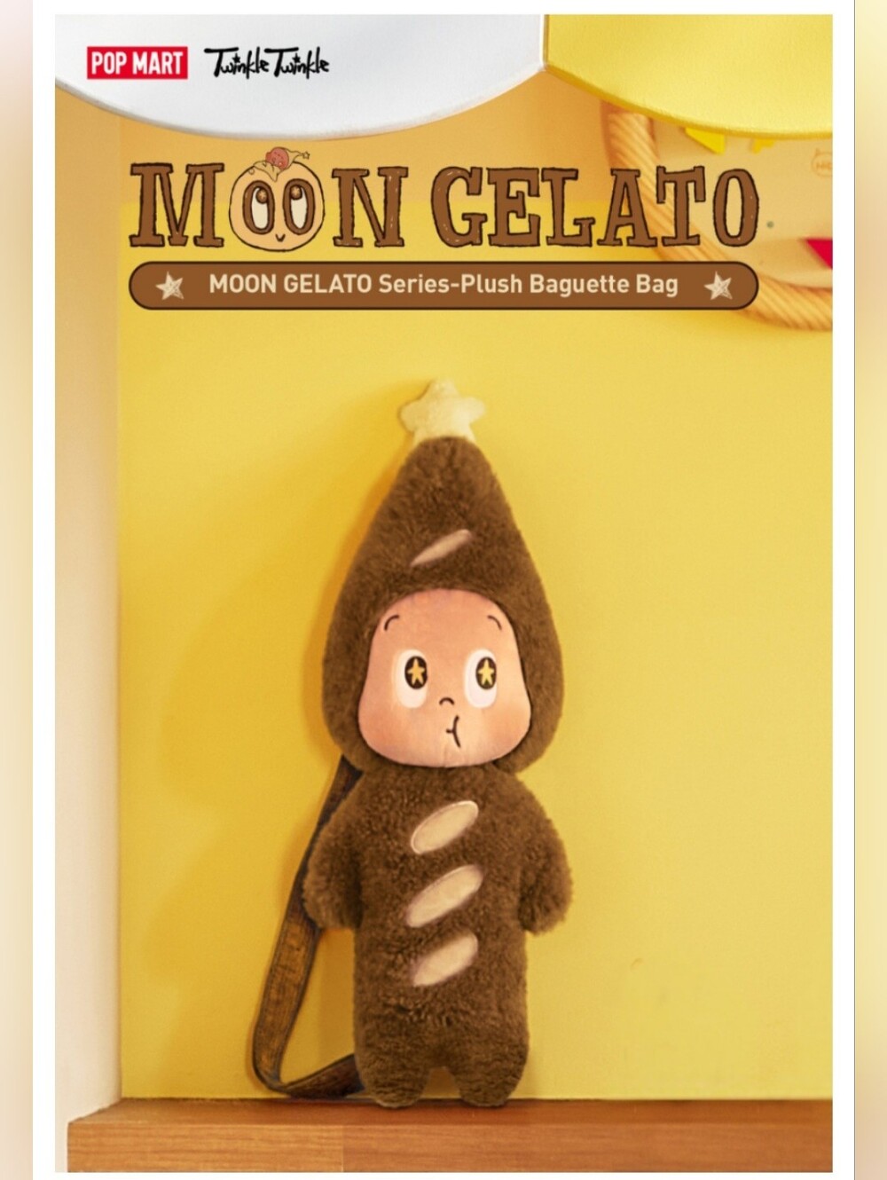 Pop Mart Twinkle Twinkle MOON GELATO Series Plush Baguette Bag